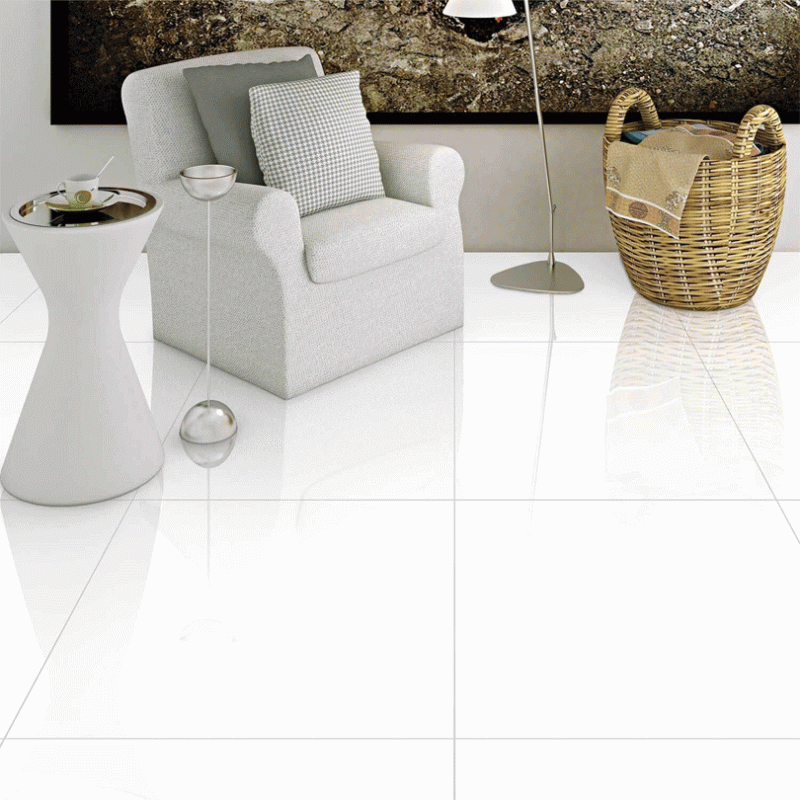 Extreme Super Pure White Large Format Polished Porcelain Floor Tile ...